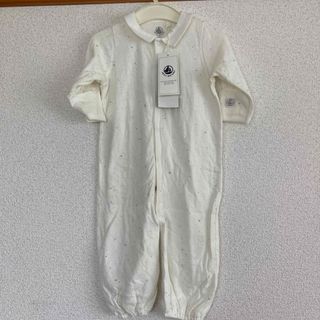 プチバトー(PETIT BATEAU)のプチバトー　前開き　ロンパース　チュビック　2way オール コンビ(ロンパース)