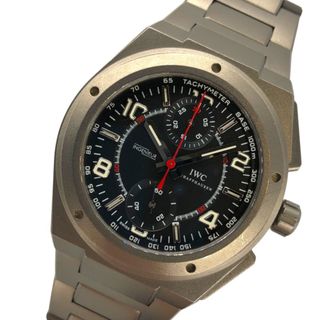 インターナショナルウォッチカンパニー(IWC)の　インターナショナルウォッチカンパニー IWC インジュニア クロノグラフ AMG IW372503 ブラック×ガンメタリック チタン メンズ 腕時計(その他)