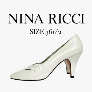 ニナリッチ(NINA RICCI)のnina ricci ニナリッチ ポインテッド パンプス 白 サイズ23.5cm(ハイヒール/パンプス)