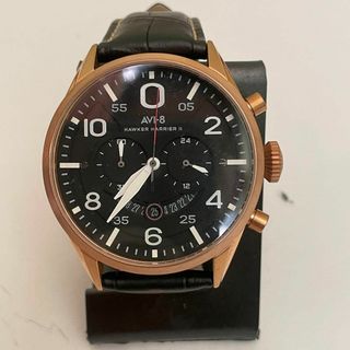 AVI-8 アヴィエイト 電池式クロノグラフ 腕時計 約46mm ローズゴールド(腕時計(アナログ))