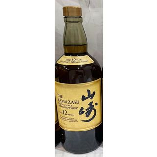 サントリー(サントリー)の訳あり 開け済み ウイスキー 空き瓶　中身有り 本物です 山崎12年(ウイスキー)