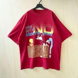 90s古着　ヴィンテージ　ルーニーテューンズ　　キャラTシャツ　シングルステッチ(Tシャツ/カットソー(半袖/袖なし))