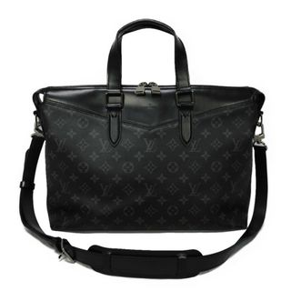 ルイヴィトン(LOUIS VUITTON)のLOUIS VUITTON ルイ・ヴィトン エクスプローラー ブリーフケース LVロゴ フラワー ロゴ エンボス ブラック グレー 2WAY ショルダーバッグ 旧型 ビジネスバッグ モノグラム エクリプス ノワール ハンドバッグ M40566(ハンドバッグ)