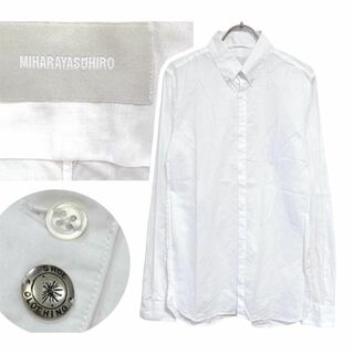ミハラヤスヒロ(MIHARAYASUHIRO)のMIHARAYASUHIRO　コットンボタンダウンシャツ　日本製　S(シャツ)