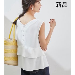 ロペピクニック(Rope' Picnic)の新品　未使用　タグ付き　rope picnic カットソー　ブラウス　シャツ　白(シャツ/ブラウス(半袖/袖なし))