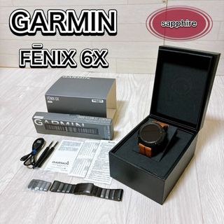 ガーミン(GARMIN)のGarmin ガーミン FENIX 6X SAPPHIRE Black バンド付(その他)