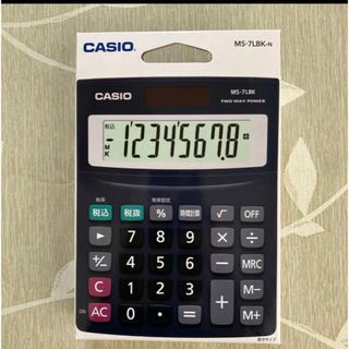 カシオ(CASIO)のカシオ 電卓 MS-7LBK-N 計算機　計算器(OA機器)