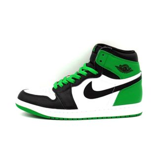 ナイキ(NIKE)のナイキ NIKE ■ 【 AIR JORDAN 1 RETRO HIGH OG Celtics Black and Lucky Green DZ5485 031 】 エア ジョーダン 1 ハイ セルティックス ブラック アンド ラッキー グリーン スニーカー f22175(スニーカー)