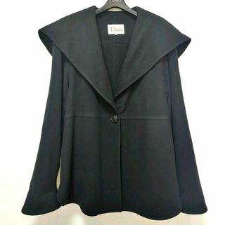 美品★Christian Dior★優雅な襟★セーラーカラー★カシミヤコート★