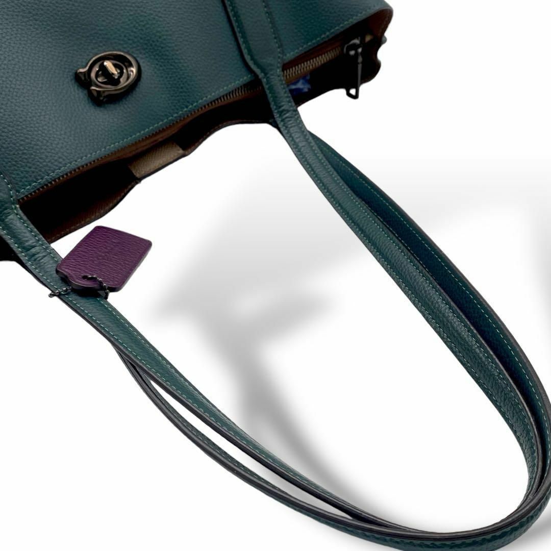 COACH - コーチ ウィロウ トートバッグ 肩掛け A4 大容量 レザー COACH - コーチ ウィロウ トートバッグ 肩掛け A4 大容量 レザー