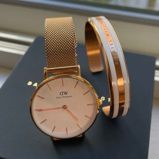 Daniel Wellington - 【電池新品美品】ダニエルウェリントン腕時計32㎜:バングルSサイズのセット