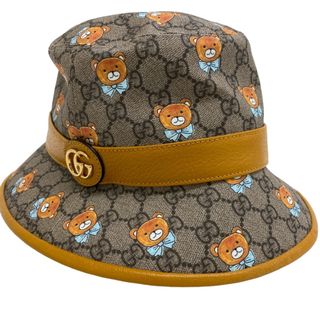 グッチ(Gucci)のグッチ GUCCI ハット
 GGスプリーム M KAIコラボ ベア 660704 ブラウン(ハット)