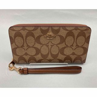 コーチ(COACH)の【新品未使用】COACHシグネチャーラウンドファスナー長財布C4452IME74(財布)