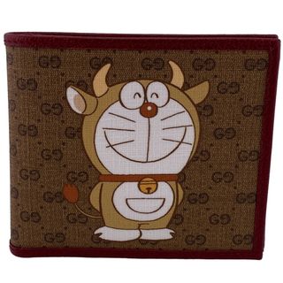 グッチ(Gucci)のグッチ GUCCI 札入れ
 ドラえもん 二つ折り 654498 ブラウン(財布)