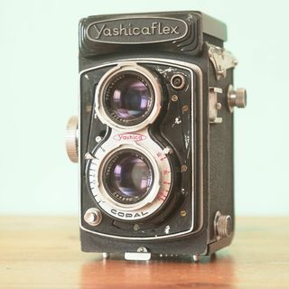 動作確認済み◎YASHICAFLEX C型 二眼レフ フィルムカメラ #40(フィルムカメラ)