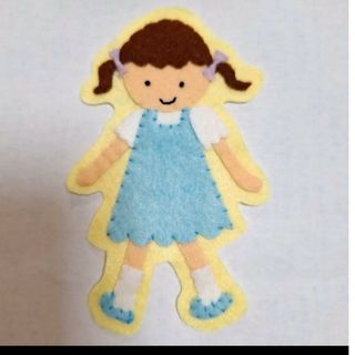 フェルト ワッペン ハンドメイド 女の子 おんなのこ(おもちゃ/雑貨)