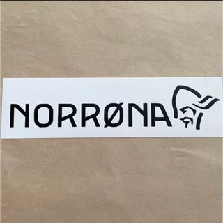 ノローナ(NORRONA)のセール◆[20㎝]NORRONA ノローナ カッティングステッカー◆黒マット◆(その他)