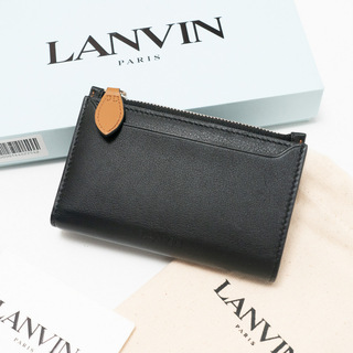ランバン(LANVIN)の■未使用品■LANVIN ランバン 二つ折り財布 ラージ ジップ ウォレット カードケース イタリア製 20240429/GP8280(財布)