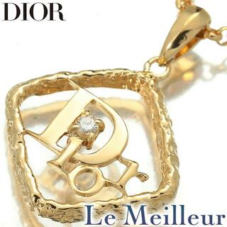 ディオール(Dior)のディオール ペンダントネックレス ダイヤモンド K18 DIOR  中古 プレラブド 返品OK(ネックレス)