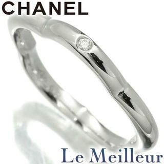 CHANEL - シャネル カメリアリング 1P 指輪 ダイヤモンド K18WG 4号 CHANEL  中古 プレラブド 返品OK