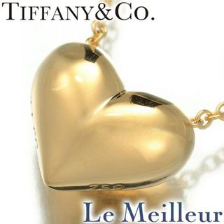 ティファニー(Tiffany & Co.)のティファニー ピンチドハート ネックレス  K18 TIFFANY&Co.  中古 プレラブド 返品OK(ネックレス)