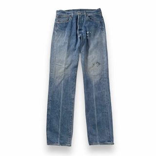 リーバイス(Levi's)のリーバイス 501 ペンキ グランジ デニム 古着 色落ち w33 水色(デニム/ジーンズ)