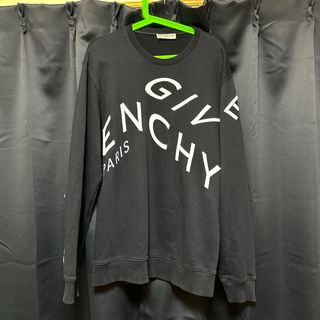 ジバンシィ(GIVENCHY)のGIVENCHY ジバンシー スウェット トレーナー Mサイズ ブラック ロゴ(スウェット)