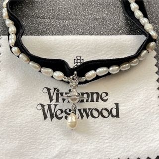 ヴィヴィアンウエストウッド(Vivienne Westwood)のヴィヴィアンウエストウッド　ALEKSA オーブロゴパールチョーカー　ネックレス(ネックレス)