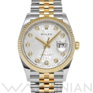 ロレックス(ROLEX)の中古 ロレックス ROLEX 126233G ランダムシリアル シルバーコンピュータ /ダイヤモンド メンズ 腕時計(腕時計(アナログ))