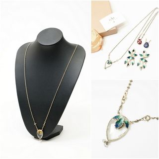 GAS BIJOUX ガスビジュー ロング ネックレス イヤリング セット ストーン アクセサリー ブランド古着【中古】20210315/GE4590(イヤリング)