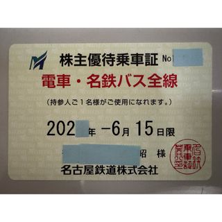 名鉄株主優待定期券　有効期限　2024年12月15日①(鉄道乗車券)