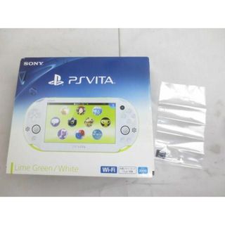  中古品 ゲーム PS Vita 本体 PCH-2000 ライムグリーン/ホワイト 動作品 箱あり(携帯用ゲーム機本体)