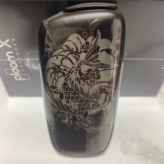 プルームテック(PloomTECH)の鯉 桜 波 デザイン プルームエックス Ploom X アドバンスド 本体 黒(タバコグッズ)