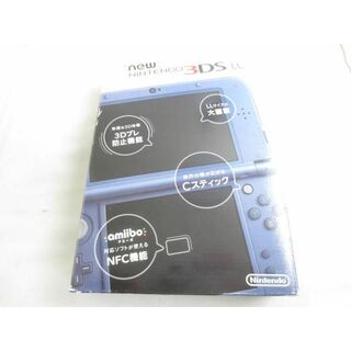  中古品 ゲーム Newニンテンドー3DS LL 本体 RED-001 メタリックブルー 動作品 箱あり(携帯用ゲーム機本体)