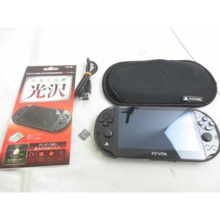  中古品 ゲーム PS Vita 本体 PCH2000　ブラック動作品　8GBメモリーカード カバーケース付き(携帯用ゲーム機本体)