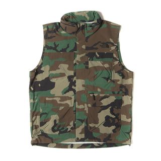 ザノースフェイス(THE NORTH FACE)のTHE NORTH FACE ノースフェイス ベスト サイズ:L カモフラージュ グロブ トレッカーベスト NOVELTY GLOB TREKKR VEST ウッドランド(CF) 迷彩 トップス アウトドア【メンズ】【中古】(ベスト)