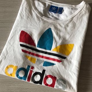 アディダス(adidas)のアディダス Tシャツ 白 サイズOT(Tシャツ(半袖/袖なし))