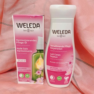 ヴェレダ(WELEDA)のヴェレダ　ワイルドローズ　オイル&ボディミルク　セット　乳液　WELEDA(ボディオイル)