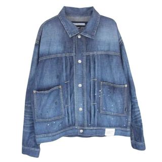 ネイバーフッド(NEIGHBORHOOD)のNEIGHBORHOOD ネイバーフッド 24SS 241SPNH-JKM04 WASHED LIGHTWEIGHT DENIM JACKETウォッシュド ライトウエイト デニム ジャケット インディゴブルー系 M【極上美品】【中古】(その他)