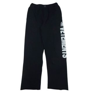 VETEMENTS ヴェトモン 19SS ロゴプリント バギー スウェットパンツ ラウンジパンツ ブラック系 XS【中古】(その他)