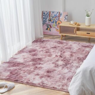 【人気商品】Topfinel カーペット 1畳 120x160cm ピンク 滑り(ラグ)