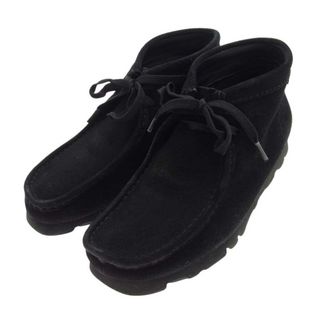 クラークス(Clarks)のClarks クラークス ブーツ BEAMS ビームス 別注 GORE-TEX ゴアテックス Wallabee Boot ワラビー ブーツ  ブラック系 39.5【中古】(ブーツ)