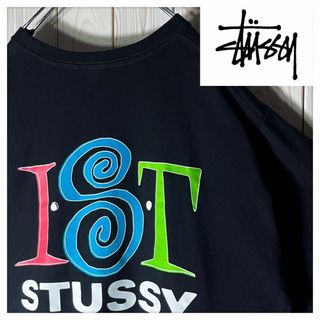 STUSSY - 【美品 L】ステューシー stussy 両面プリント IST Tシャツ 黒