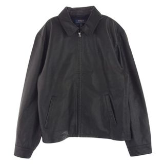 ポロラルフローレン(POLO RALPH LAUREN)のPOLO RALPH LAUREN ポロ・ラルフローレン レザージャケット TALON ZIP タロン ジップ レザー スウィング トップ ジャケット ブラック系 XL【中古】(その他)