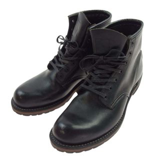 REDWING - RED WING レッドウィング ブーツ 9014 USA製 BECKMAN ROUND BOOTS ベックマン ラウンド レザー ブーツ ブラック系 26.5cm【中古】