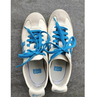 オニツカタイガー(Onitsuka Tiger)の美品　オニツカタイガー　onitsuka　tiger　ブルー　MEXICO66(スニーカー)