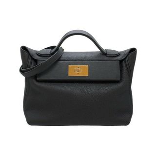 エルメス(Hermes)の　エルメス HERMES ヴァンキャトル29 Z刻 ブラック ゴールド金具 トゴ スイフト レディース ハンドバッグ(ハンドバッグ)