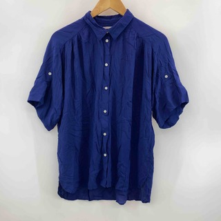GAP ギャップ 　青　ブルー　サイズM　レディース 半袖シャツ/ブラウス(シャツ/ブラウス(半袖/袖なし))