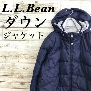 エルエルビーン(L.L.Bean)の【k7151】USA古着エルエルビーンダウンジャケットコートブルゾンフーディー(ダウンジャケット)