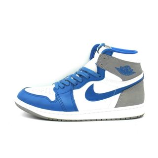 ナイキ(NIKE)のナイキ NIKE ■ 【 AIR JORDAN 1 HIGH OG True Blue DZ5485 410 】 エア ジョーダン 1 ハイ トゥルー ブルー スニーカー f22199(スニーカー)